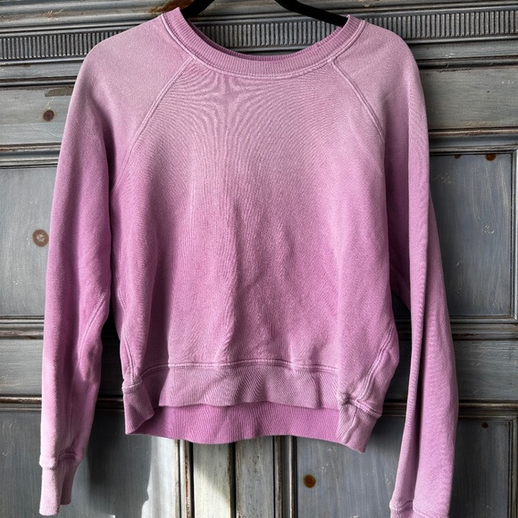 RE/DONE HANES Edition Classic Raglan In Faded Blossom Size S - Picture 7 of 8